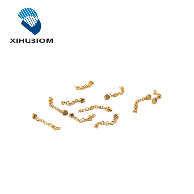 Klasse II orthodontische accessoires Ronde mesh basis tongknop met ketting