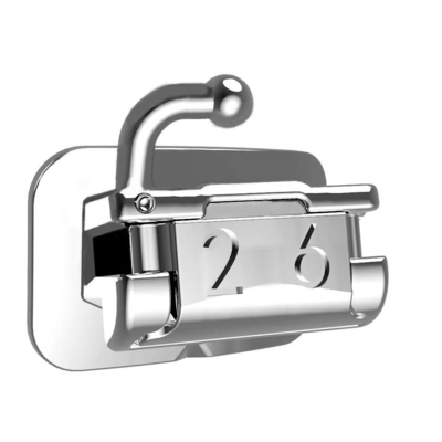 1e molar zelfbindende orthodontische buikslangen MBT 0,022