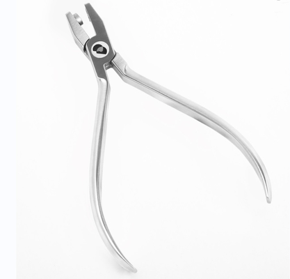Tandheelkundige orthodontische instrumenten roestvrij staal metalen gaten punch tangen zilveren kleur