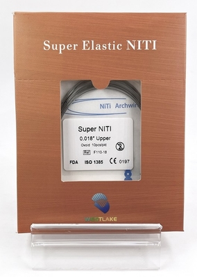 Super elastische orthodontische NiTi archwire Ronde en rechthoekige voor tandheelkundige materialen